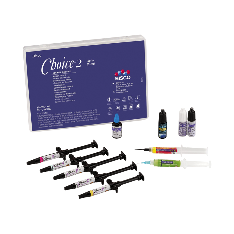 کیت سمان لمینت Bisco Choice 2 Starter kit all bond universal