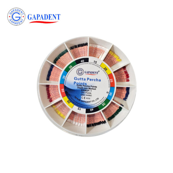 گوتا پرکا 2 درصد مدرج GAPADENT – ISO TYPE mm marked 240 pcs