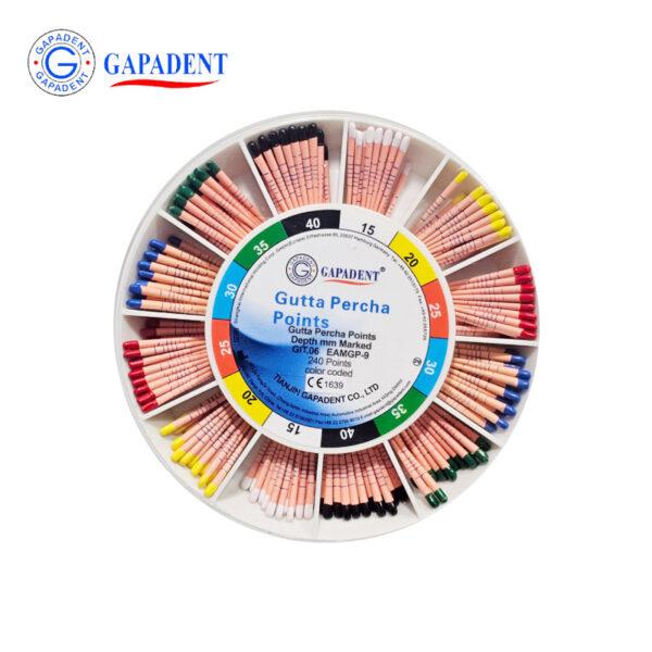 گوتا پرکا 6 درصد مدرج GAPADENT – ISO TYPE mm marked 240 pcs