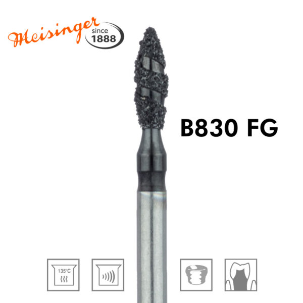 فرز الماسه MEISINGER – Black Cobra Diamond Bur B830 018 FG