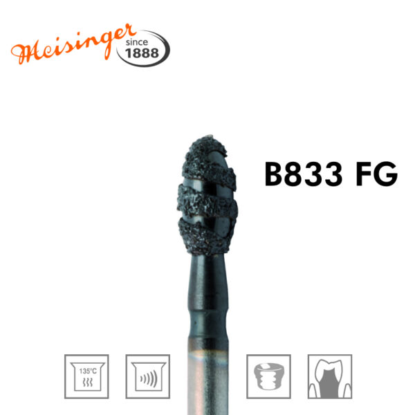 فرز الماسه MEISINGER – Black Cobra Diamond Bur B833 023 FG