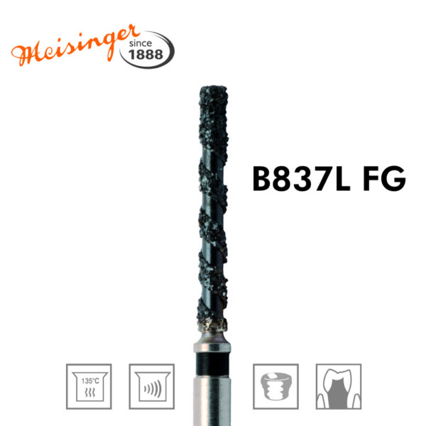 فرز الماسه MEISINGER – Black Cobra Diamond Bur B837L 012 FG