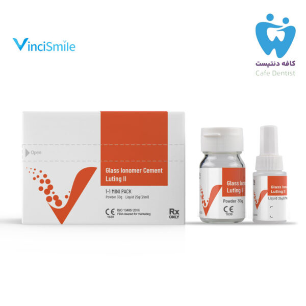 سمان لوتینگ 2 با مایع وینسی اسمایل – Glass Ionomer Luting || Vinci Smile