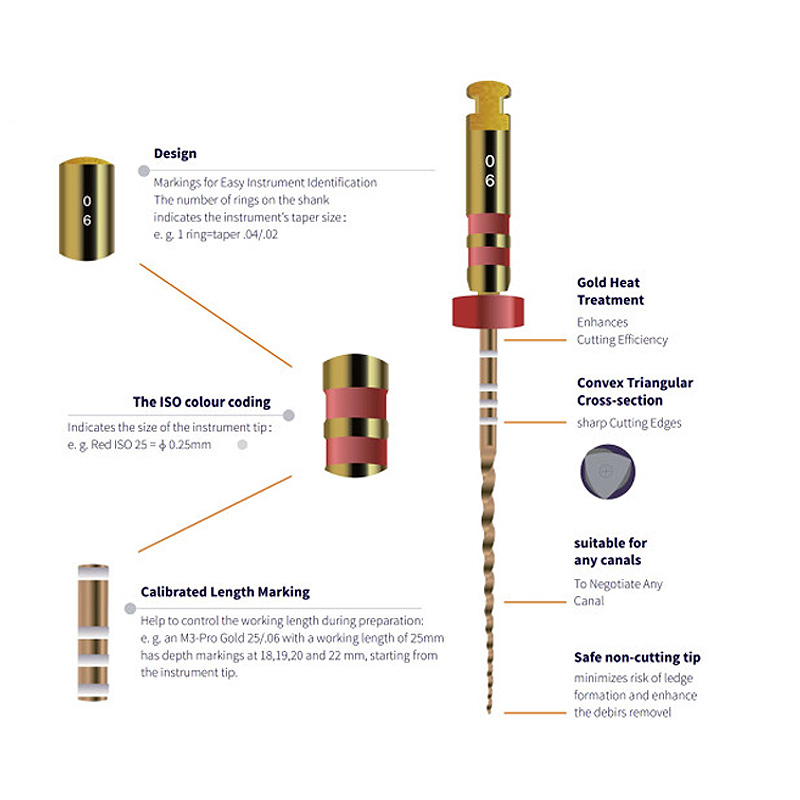 فایل روتاری 31 میل M3 – Pro Gold - تصویر 4