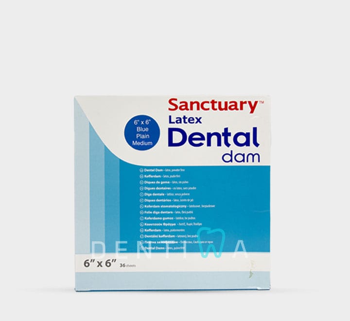 Sanctuary Dental Dam – لاستیک رابردم سنکچوری آبی رنگ - تصویر 3