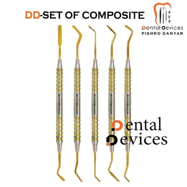 ست 5 عددی قلم کامپوزیت هالو دنتال دیوایس