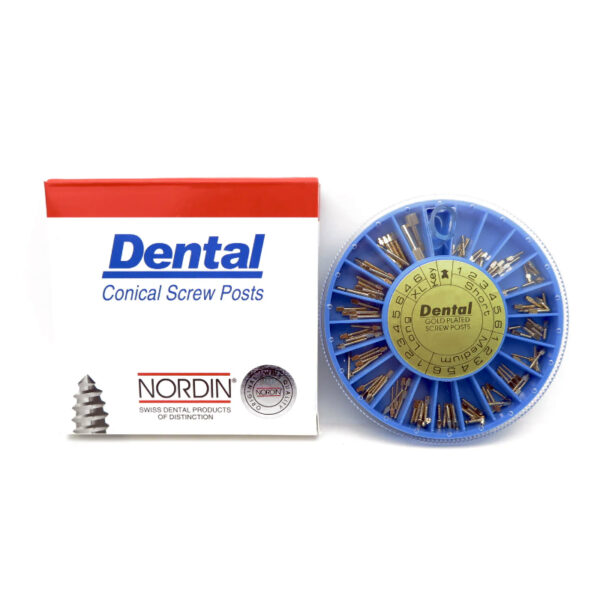 پین برنجی DENTAL – Gold Plated Screw Post 240Pcs