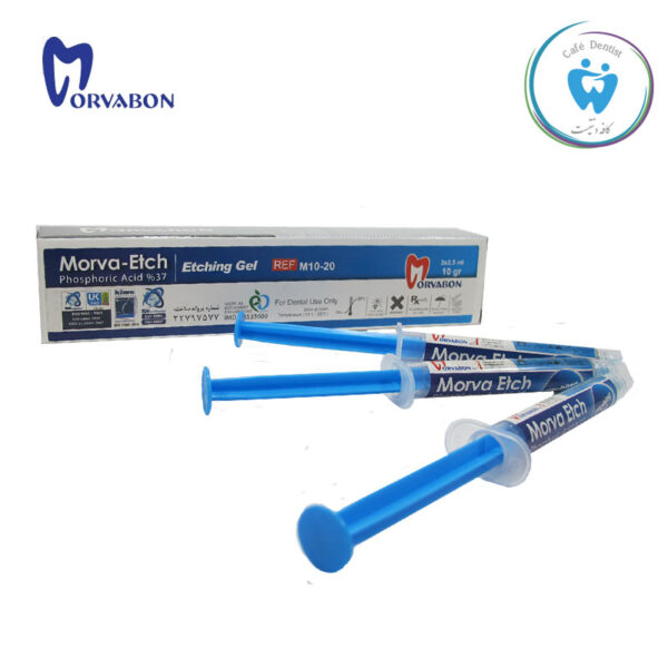 ژل اسید اچ سرنگی 37% سه تایی مروابن – 37% MORVABON Etchant Gel
