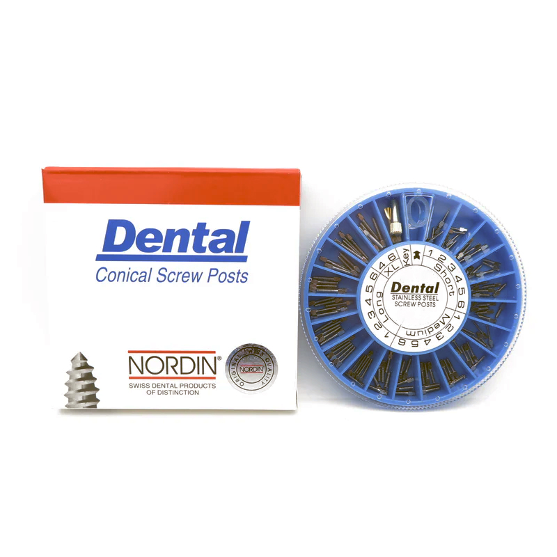 پین استیل DENTAL – Stainless Steel Screw Post 120Pcs