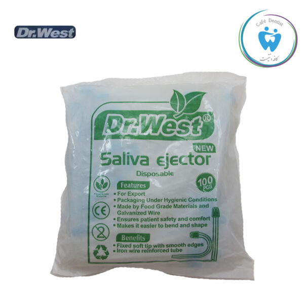 سرساکشن یکبار مصرف دکتر وست – Saliva ejector Dr west