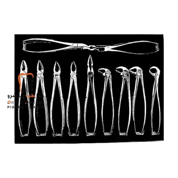 ست فورسپس  بزرگسال 11 عددی دنتال دیوایس