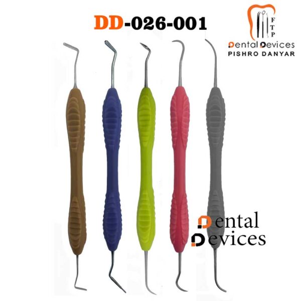 ست قلم کامپوزیت سیلیکونی سولو دنتال مدل LM