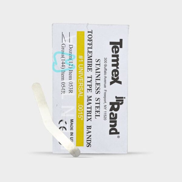 Tofflemire Type Matrix Bands – نوار ماتریکس تافل مایر تمرکس