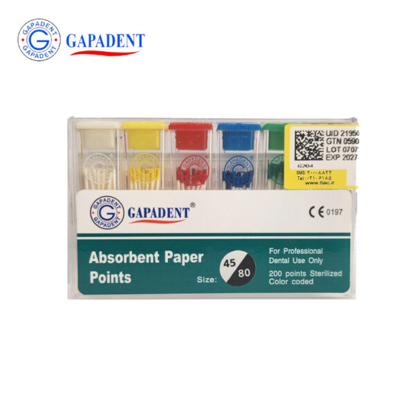 کن کاغذی 2 درصد سایز 80-45 – GAPADENT